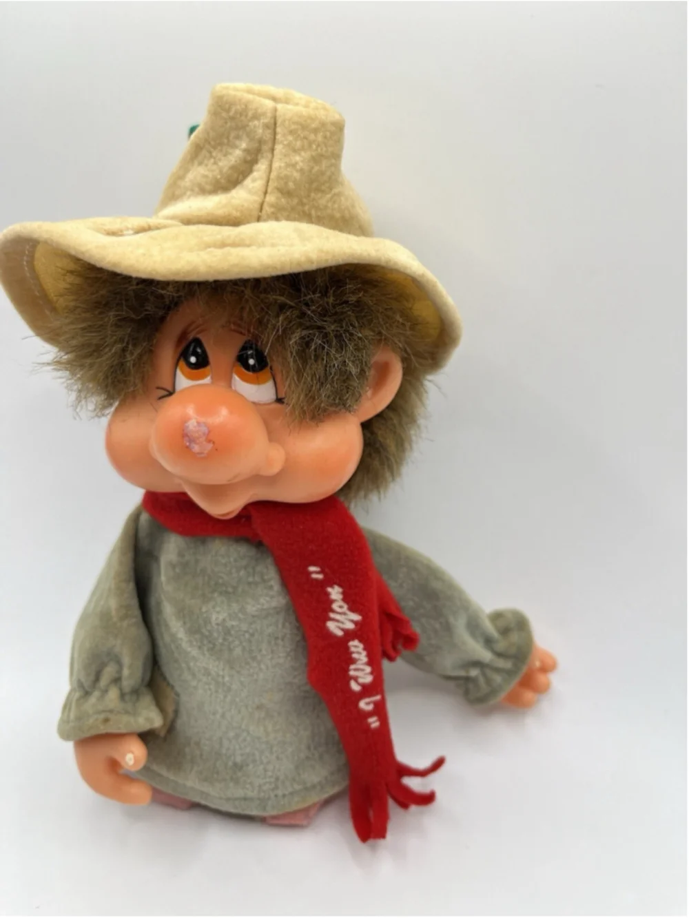 Vintage 1982 Applause Wadsworth Hobo Thumb Sucker Doll Plush With Tag 1980's Toy